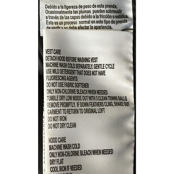 Michael Michael Kors Women’s Size M Dark Gray Puffer Vest Jacket Full Zip Gold - Picture 9 of 11